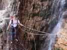 Vallon-Klettersteig: Ronald auf der Brücke (4. Aug.)