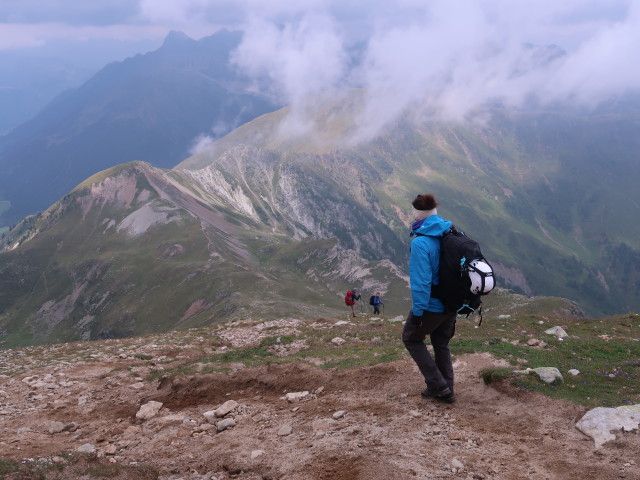 Ursula am Weg 10 zwischen Tatschspitze und Niedereck (11. Aug.)