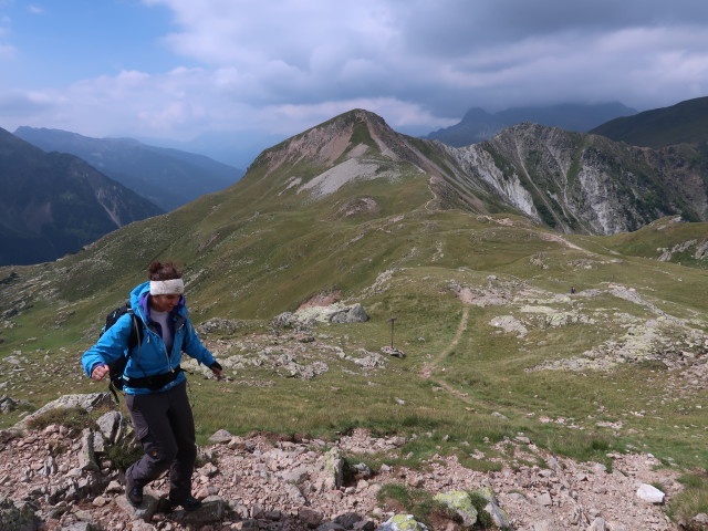 Ursula am Weg 10 zwischen Tatschspitze und Niedereck (11. Aug.)