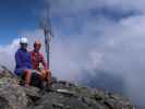 Ursula und ich am Tagewaldhorn, 2.708 m (10. Aug.)