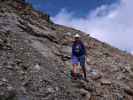 Ursula am Weg 15a zwischen Tagewaldhorn und Flaggerschartenhütte (10. Aug.)