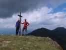 Ursula und ich am Gänsekragen, 2.322 m (11. Aug.)