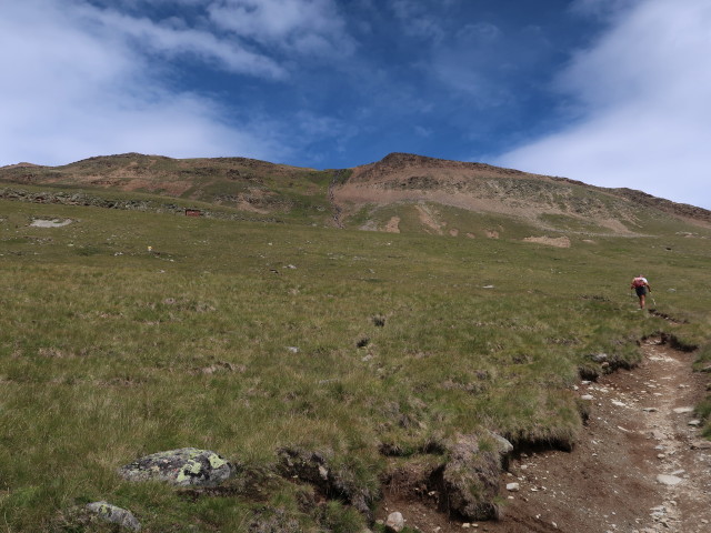 Deloretteweg zwischen Hochjoch-Hospiz und Mittlerer Guslarspitze (17. Aug.)