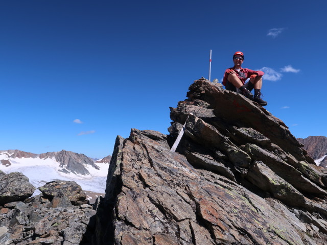 Ich auf der Hintergraslspitze, 3.325 m (18. Aug.)