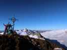 Ich, Bernadette und Evelyn am Fluchtkogel, 3.497 m (18. Aug.)