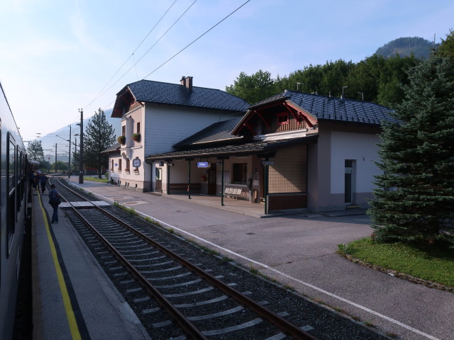 Bahnhof Hinterstoder, 505 m (24. Aug.)