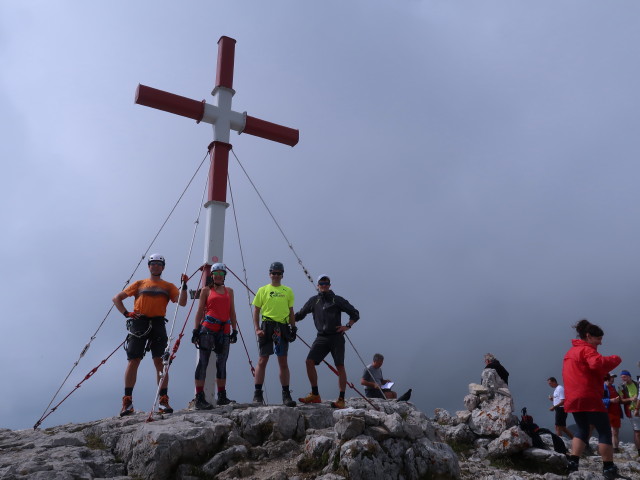 Ich, Ursa, Ronald und Michael am Warscheneck, 2.388 m (24. Aug.)