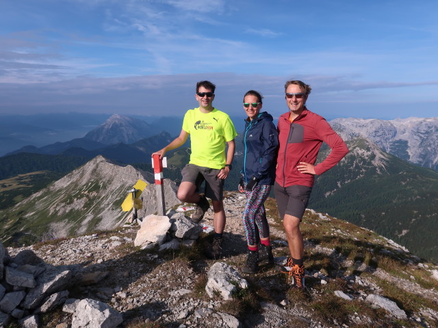 Ronald, Ursa und ich am Mittermölbing, 2.318 m (25. Aug.)