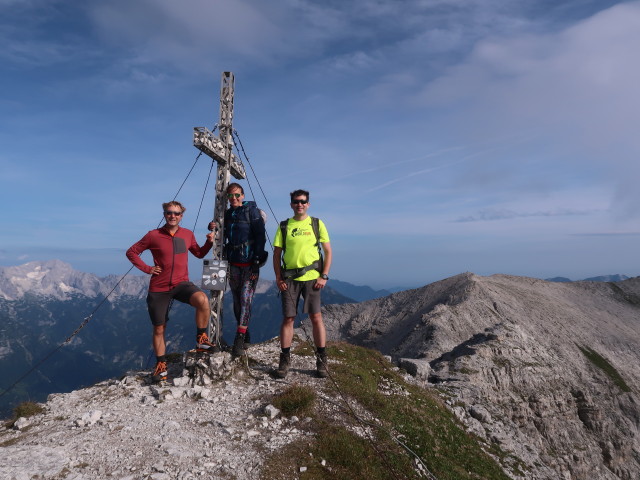 Ich, Ursa und Ronald am Hochmölbing, 2.336 m (25. Aug.)