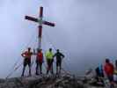 Ich, Ursa, Ronald und Michael am Warscheneck, 2.388 m (24. Aug.)