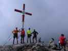 Ich, Ursa, Ronald und Michael am Warscheneck, 2.388 m (24. Aug.)