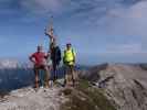 Ich, Ursa und Ronald am Hochmölbing, 2.336 m (25. Aug.)