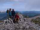 Ronald, Ursa und ich auf der Kreuzspitze, 2.327 m (25. Aug.)