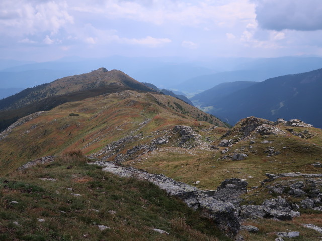 von der Karneitschenhöhe Richtung Südosten (1. Sep.)
