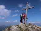 Sabine und ich auf der Lungauer Kalkspitze, 2.471 m (31. Aug.)