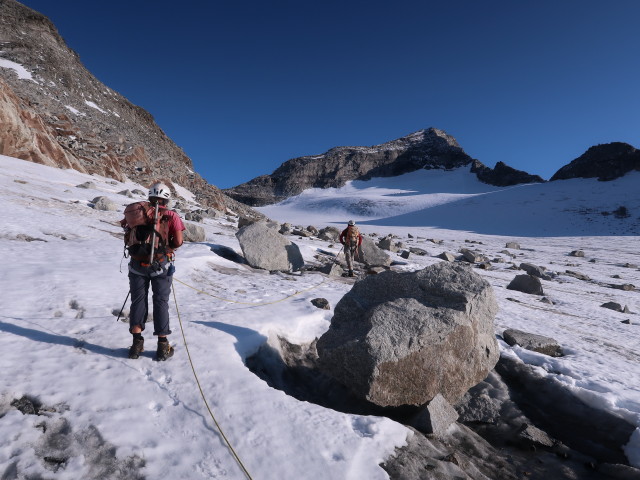 Gudrun und Christoph am Stampflkees (15. Sept.)