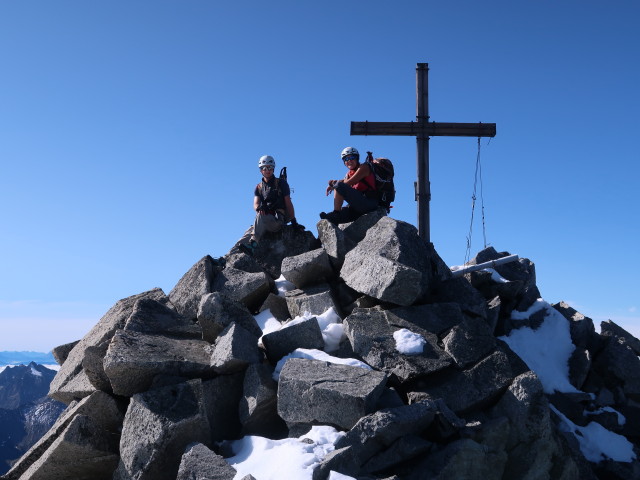 Christoph und Gudrun auf der Hohen Wand, 3.289 m (15. Sept.)