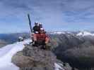 Christoph, Gudrun und ich am Schrammacher, 3.410 m (14. Sept.)