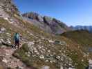 Sabine am Berliner Höhenweg zwischen Friesenberghaus und Wesendlbach (16. Sept.)