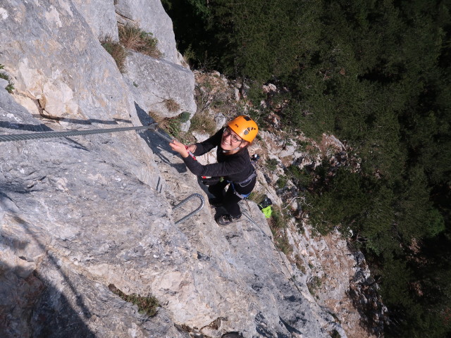 Gebirgsvereins-Klettersteig: Kathrin in der Weningerwand