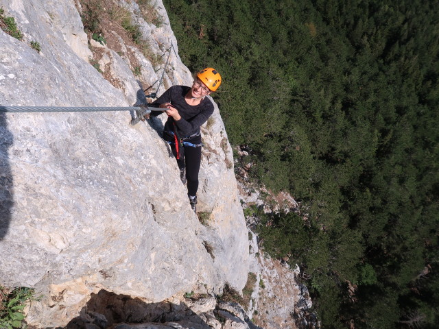 Gebirgsvereins-Klettersteig: Kathrin in der Weningerwand