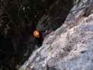 Gebirgsvereins-Klettersteig: Kathrin in der Headwall