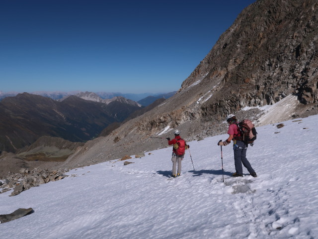 Christoph und Gudrun am Sommerwandferner (21. Sep.)