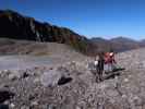 Gudrun und Christoph zwischen Sommerwandferner und Franz-Senn-Hütte (21. Sep.)