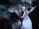 Höllenrachen-Klettersteig: Ursa im ersten Höhlenteil (21. Sep.)