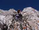 Via Ferrata Scala A. Pipan: Thomas und Birgit auf der Leiter (12. Okt.)