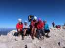 David, Evelin, ich, Birgit und Thomas am Jof di Montasio, 2.754 m (12. Okt.)