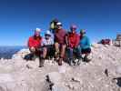 David, Evelin, ich, Birgit und Thomas am Jof di Montasio, 2.754 m (12. Okt.)