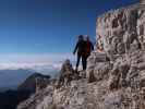 Evelin und David zwischen Jof di Montasio und Via Ferrata Scala A. Pipan (12. Okt.)