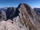 Via Ferrata Scala A. Pipan: Birgit und Thomas zwischen Ausstieg und Leiter (12. Okt.)