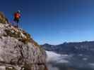 Via Ferrata Scala A. Pipan: David im Einstieg (12. Okt.)