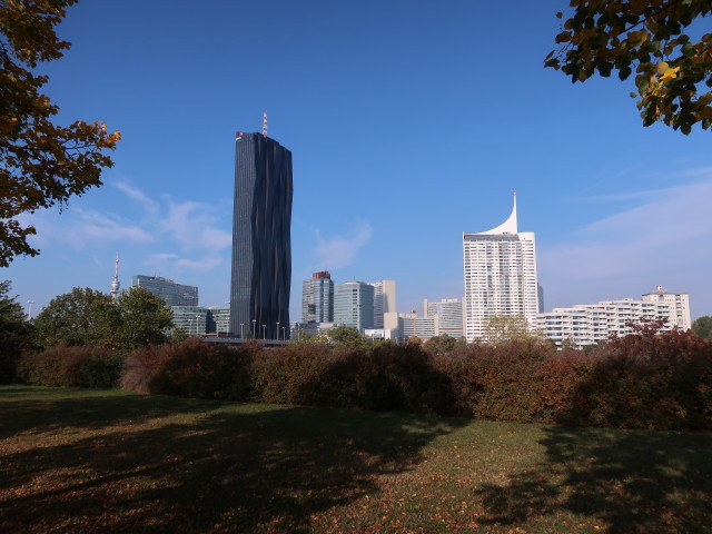 Donaucity von der Donauinsel aus