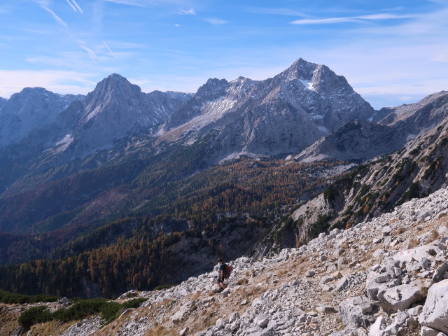 Ronald am Weg 269 zwischen Kleinem Priel und Prieler Plan