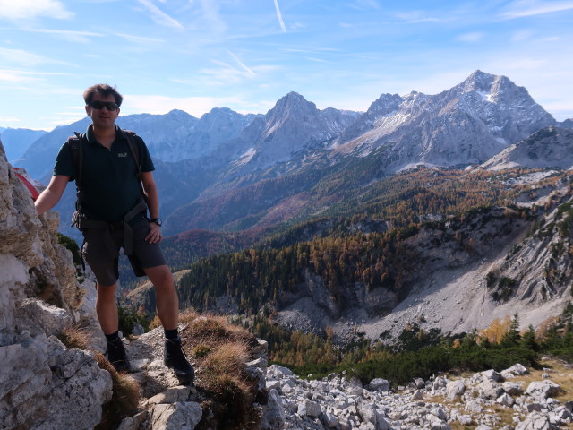 Ronald am Weg 269 zwischen Kleinem Priel und Prieler Plan