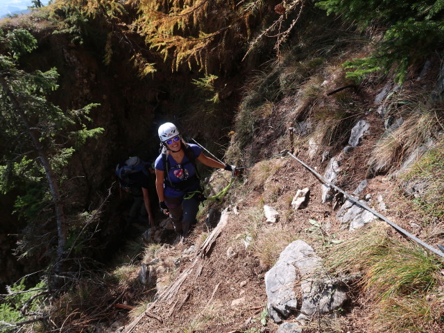 Grete-Klinger-Klettersteig: Florian und Ursula