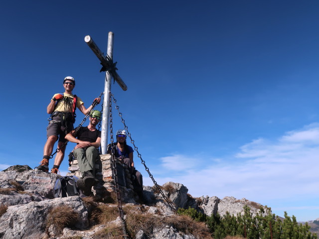 Grete-Klinger-Klettersteig: Ich, Florian und Ursula auf der Vordernberger Mauer