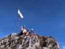 Grete-Klinger-Klettersteig: Ich, Florian und Ursula am Fahnenköpfl, 1.648 m