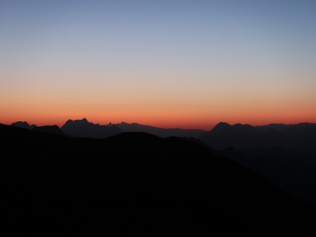 vom Schiestlhaus Richtung Westen (26. Okt.)