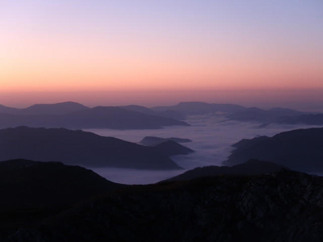 vom Hochschwab Richtung Süden (27. Okt.)