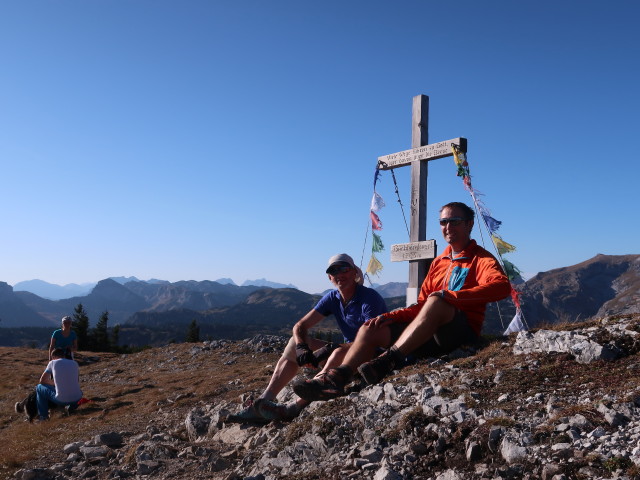 Herbert und ich am Buchbergkogel, 1.700 m (27. Okt.)