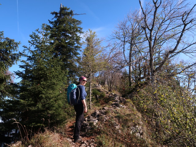 Sabine zwischen Hochhabichler und Steinernem Jäger