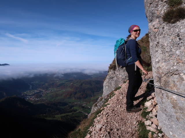 Sabine zwischen Hochhabichler und Steinernem Jäger