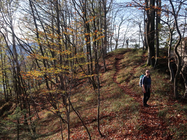 Sabine zwischen Steinernem Jäger und Unter dem Schieferstein