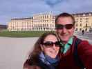 Sabine und ich beim Schloss Schönbrunn