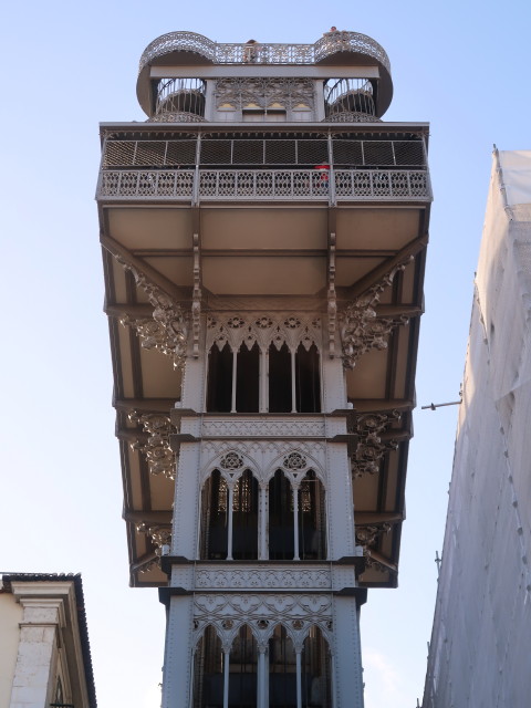 Elevador de Santa Justa in Lisboa (22. Nov.)