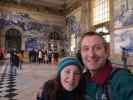 Sabine und ich in der Estacao Ferroviária de Porto-Sao Bento (18. Nov.)